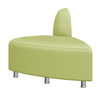 Модуль угловой внешний Микс (Ecotex 3006 фисташковый кожзам)