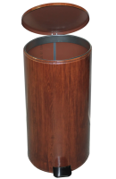 Урна с педалью 40 л (вишня)